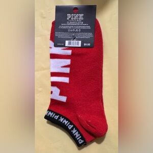 Red Victoria's Secret PINK Socks -